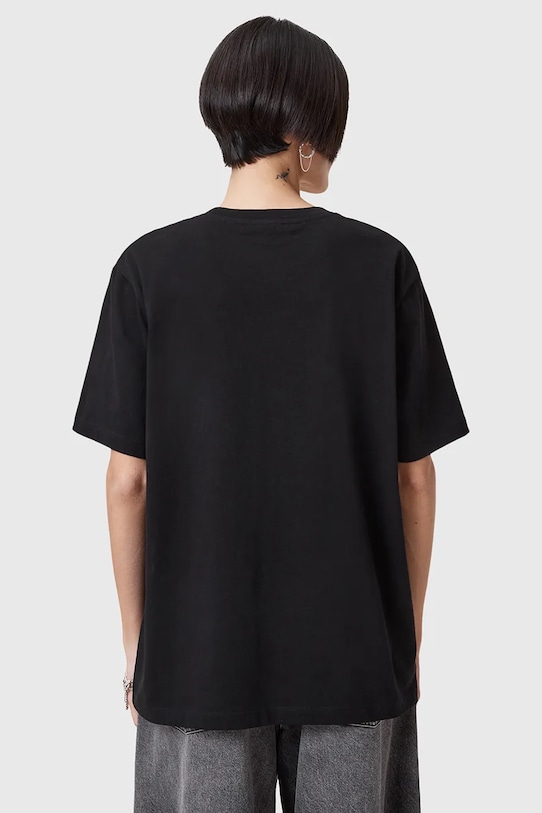 Бавовняна футболка AllSaints DAWN чорний W016JC