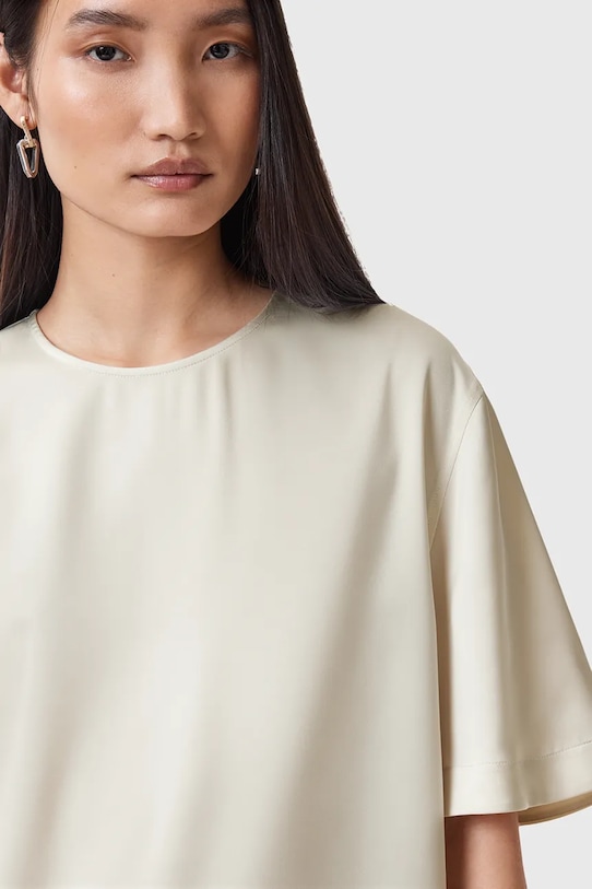 AllSaints t-shirt AMELIE W032PC beżowy SS25