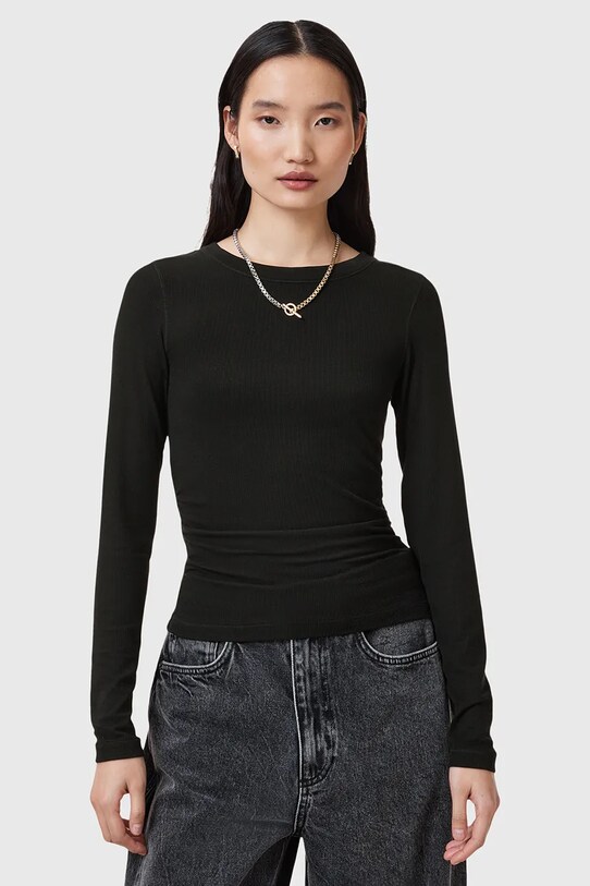 Блузка AllSaints BEC casual чорний W067JC