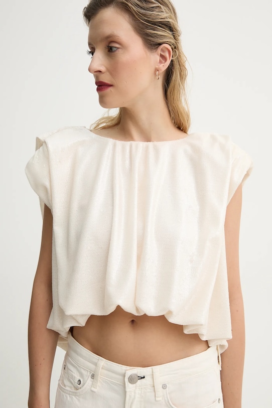 MMC STUDIO bluzka BLINK.TOP beżowy