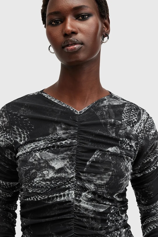 Halenka AllSaints KEIKO W008JC šedá SS25