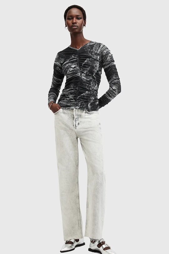 Halenka AllSaints KEIKO W008JC šedá