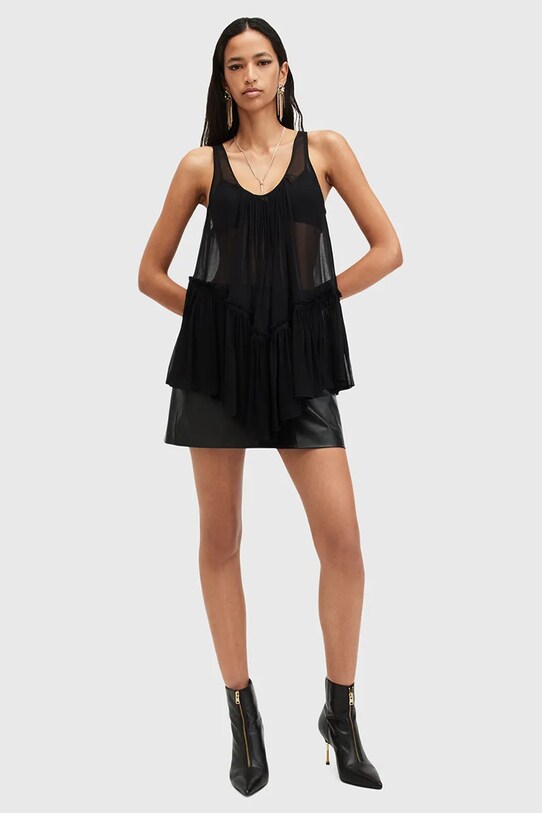 Блузка AllSaints RACH чорний W008PB