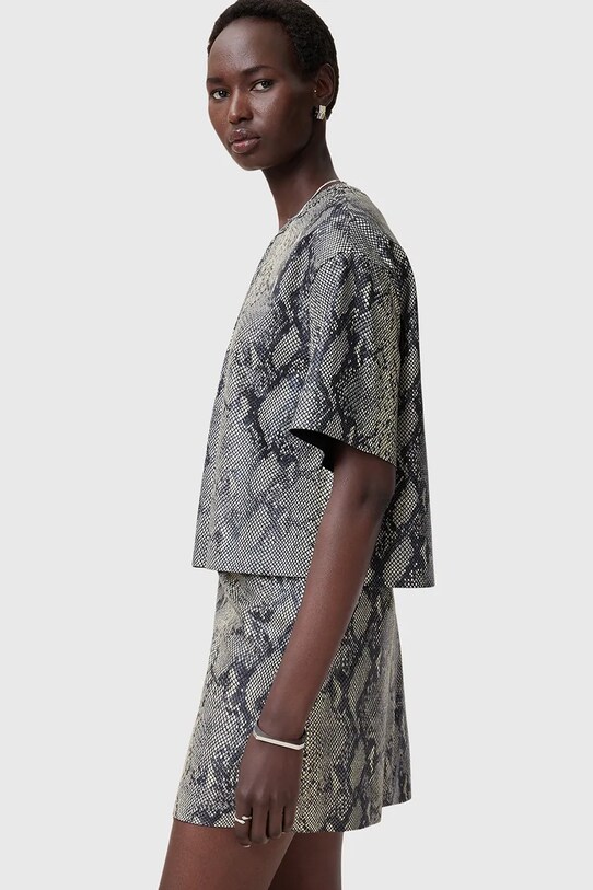 Кожаная блузка AllSaints RENAI мультиколор W009PC