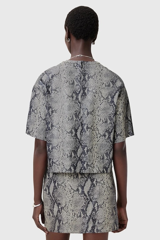 Кожаная блузка AllSaints RENAI W009PC мультиколор