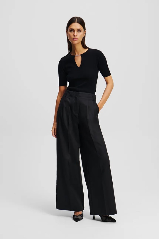 Karl Lagerfeld bluză negru A2W18038