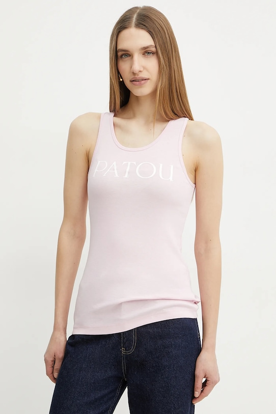 Patou top din bumbac print roz JE0159994