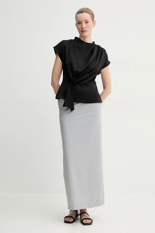 Bruuns Bazaar bluza BBW4427 negru SS25