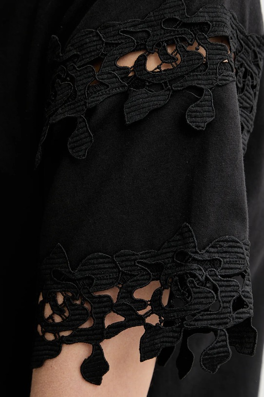 Morgan tricou din bumbac DFUTUR DFUTUR negru