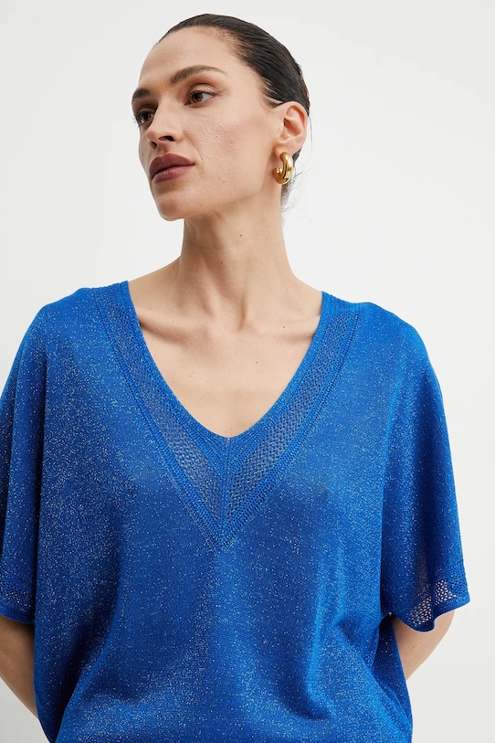 Morgan sweter MCHRIS niebieski MCHRIS