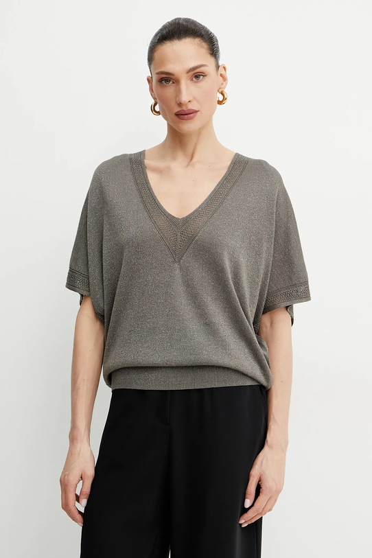 Morgan pulover MCHRIS subtiri verde MCHRIS