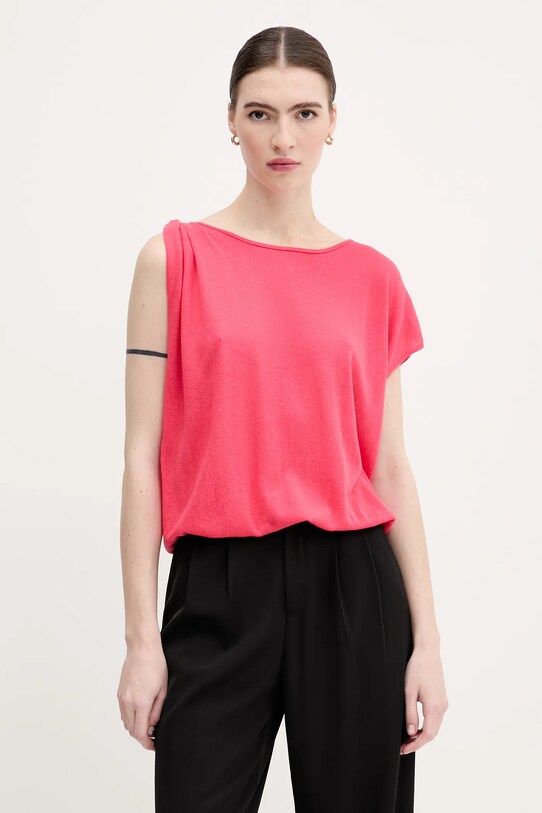 United Colors of Benetton tricou uni roz 103BD10DX