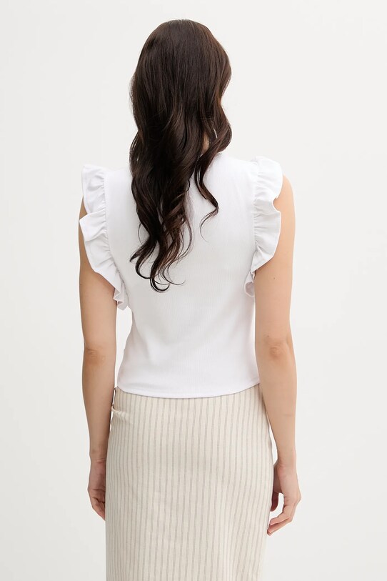 United Colors of Benetton top 3FMED10A3 biały SS25