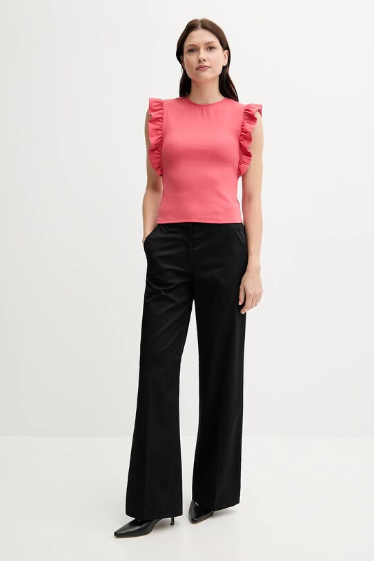 United Colors of Benetton top 3FMED10A3 różowy SS25