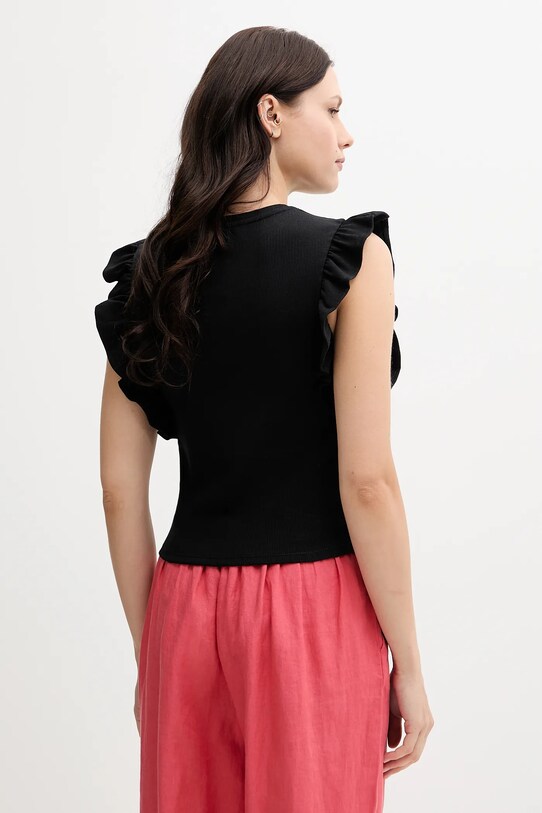 Odzież United Colors of Benetton top 3FMED10A3 czarny