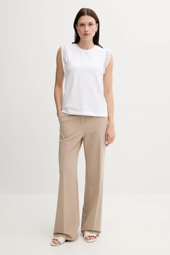 Топ United Colors of Benetton 3IFVD10AC білий SS25