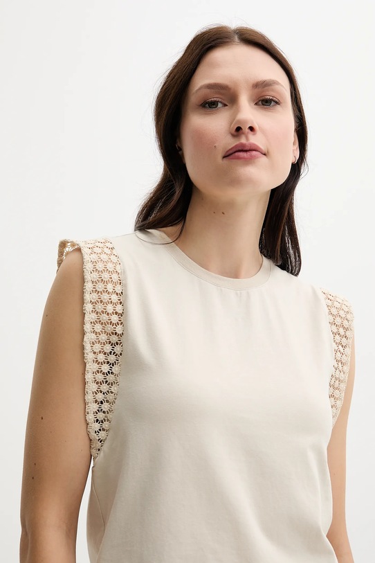 United Colors of Benetton top bej 3IFVD10AC