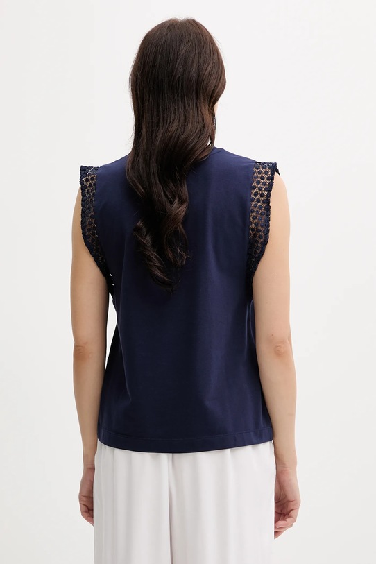 Oblačila Top United Colors of Benetton 3IFVD10AC mornarsko modra