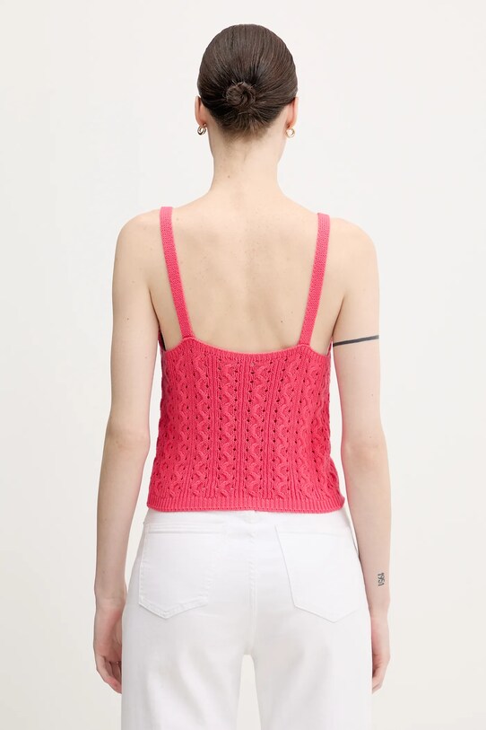 Îmbrăcăminte United Colors of Benetton top din bumbac 101TDH01B roz