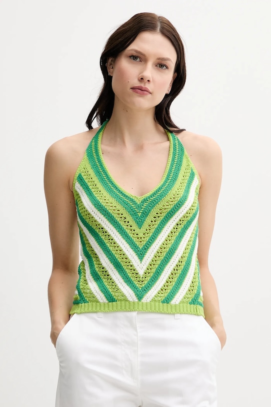 Top United Colors of Benetton regular zelená 1194EH01E
