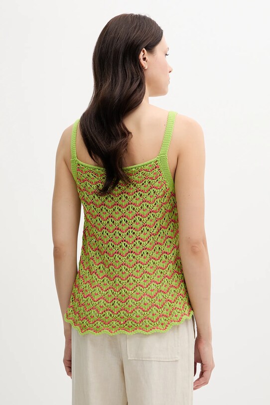 Odzież United Colors of Benetton top bawełniany 1498EH01D zielony