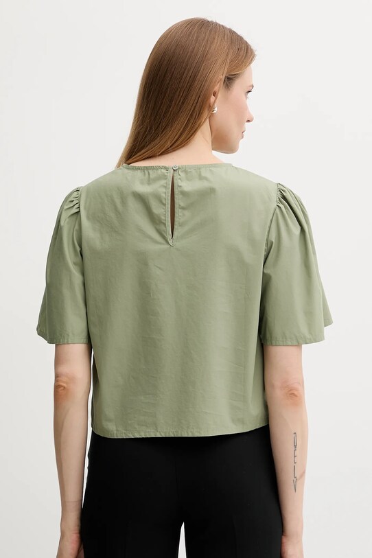 Одежда Хлопковая блузка United Colors of Benetton 5AC7DQ0BP зелёный