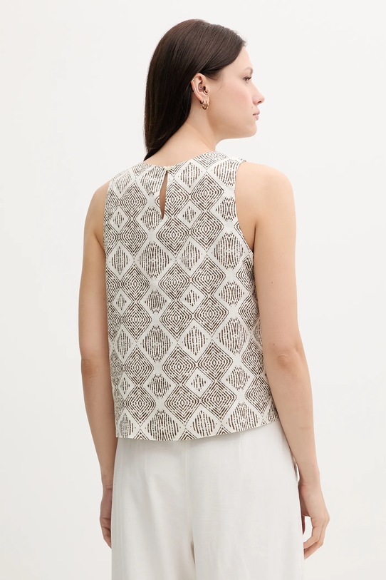 Одяг Льняний топ United Colors of Benetton 5KPRDQ0BU білий