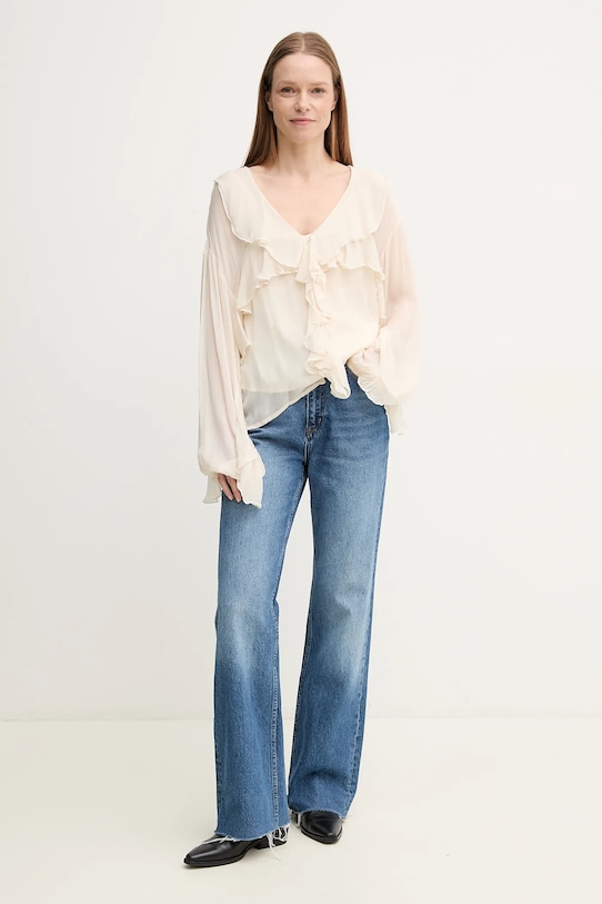 Hoss Intropia bluza 6289142 bej SS25
