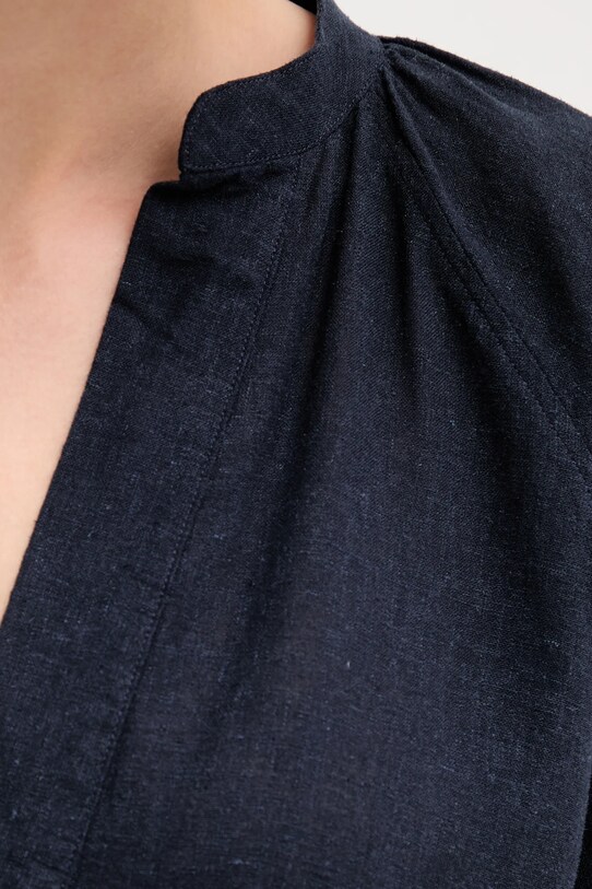 Lanena bluza Gant 4300475 mornarsko plava