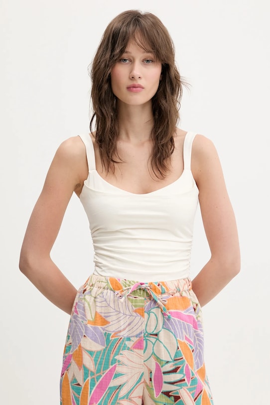 Top Abercrombie & Fitch slim béžová KI139.5408.178