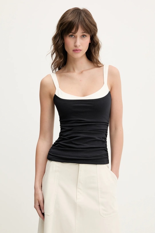 Top Abercrombie & Fitch slim čierna KI139.5408.910