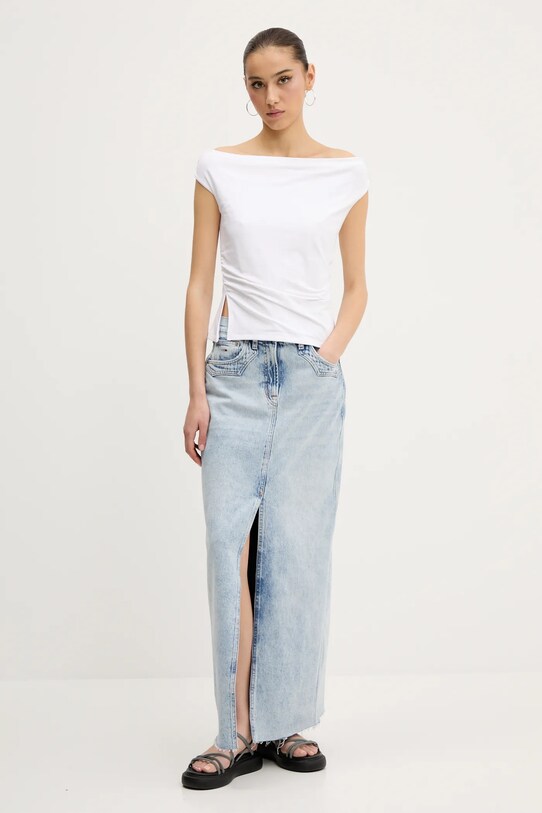 Tričko Abercrombie & Fitch KI139.5576.100 biela SS25