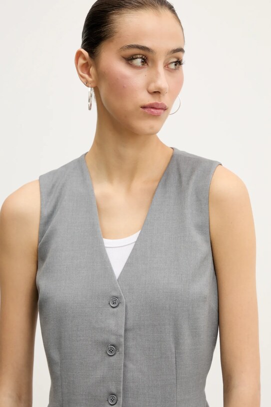 Abercrombie & Fitch vestă gri KI140.5163.114