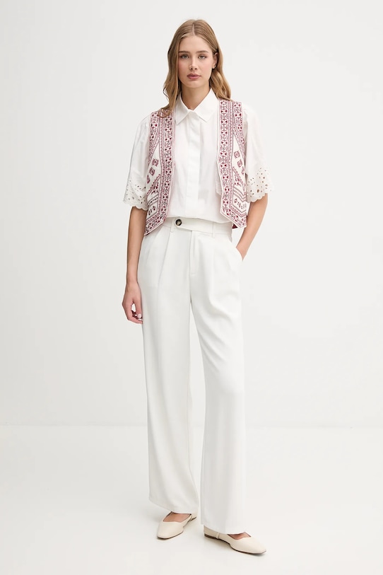 Жилетка з домішкою льону Hoss Intropia 5879143 червоний SS25