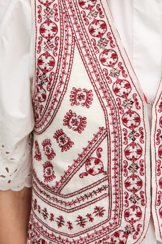 Vesta s příměsí lnu Hoss Intropia 5879143 červená