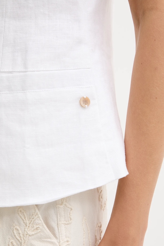 Pedro del Hierro bluză din in 7659073 alb