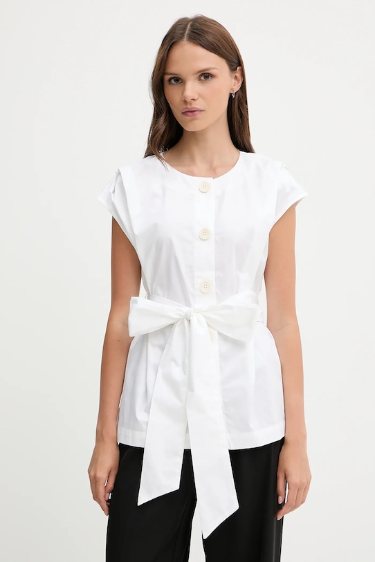 Pedro del Hierro koszula bawełniana bawełna beżowy 7659077