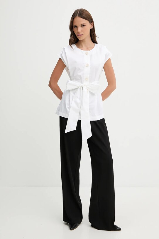 Pedro del Hierro koszula bawełniana 7659077 beżowy SS25