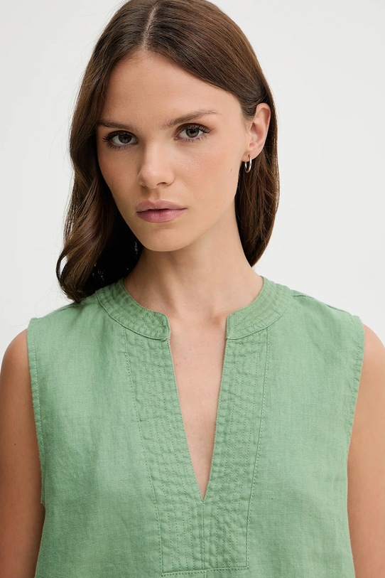 Ľanová blúzka Pedro del Hierro 7659074 zelená