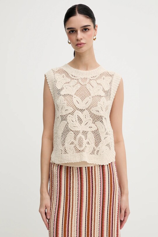 Top Pedro del Hierro jednofarebný béžová 5509063