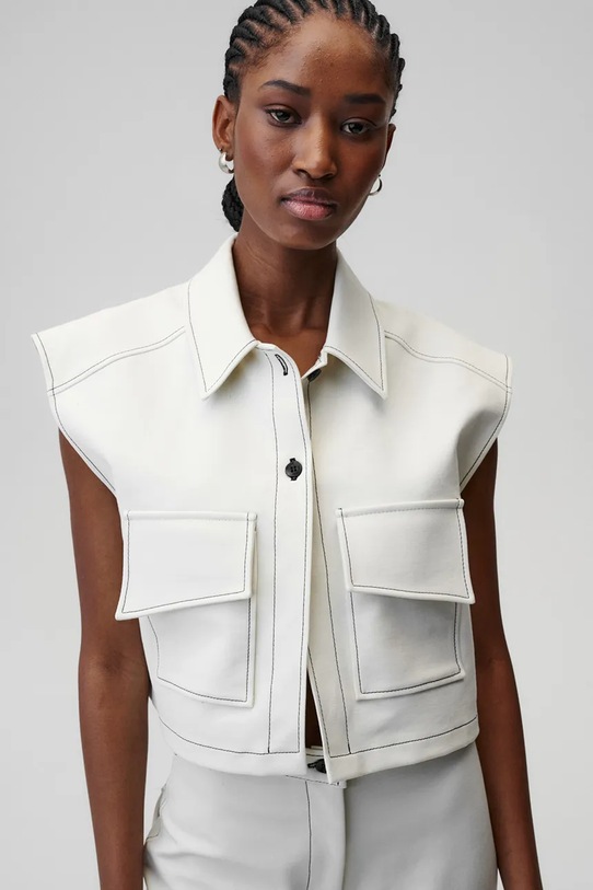 Undress Code vestă Heavenly Top necaptusit bej 760.