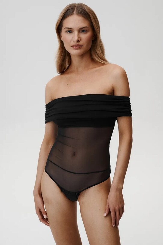 Блузка Undress Code Libra Bodysuit Thong casual чорний 839