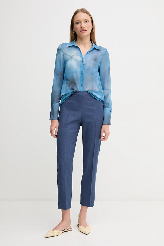 Sandro Ferrone cămașă S32XBEMACEY albastru SS25