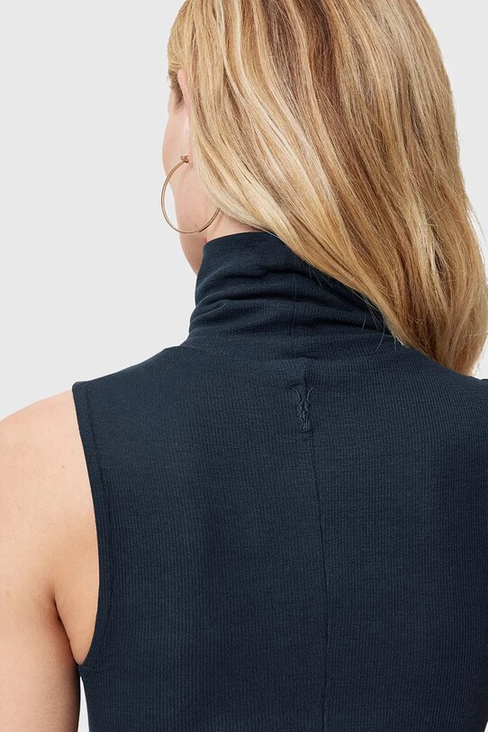 Odzież AllSaints top BEC ROLL W004JC granatowy