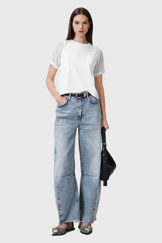 AllSaints bluzka ANNIE W005JC biały