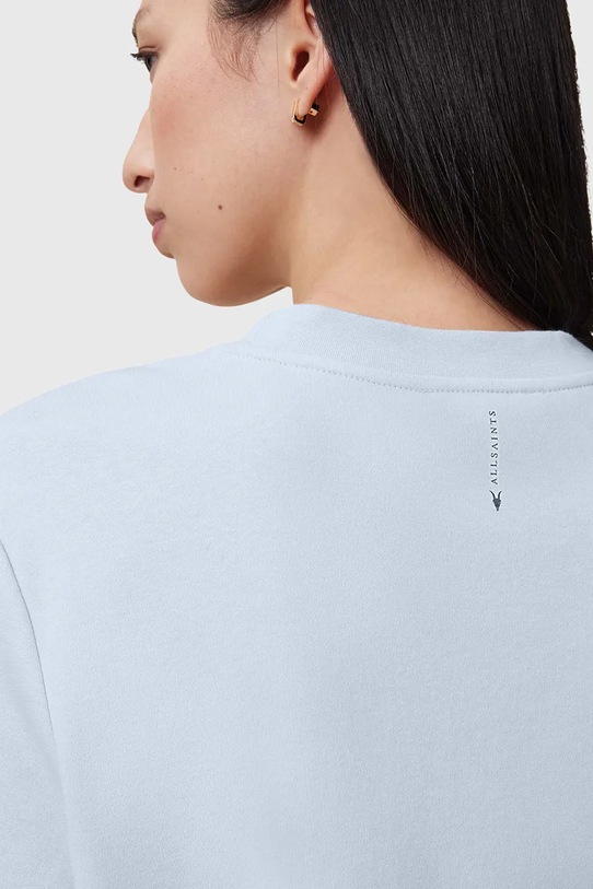Одежда Хлопковая футболка AllSaints LISA W020JZ голубой