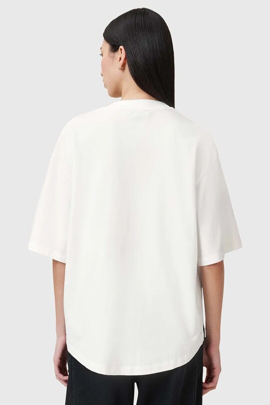 Îmbrăcăminte AllSaints tricou din bumbac FLOW EMB AMELIE W068JC alb