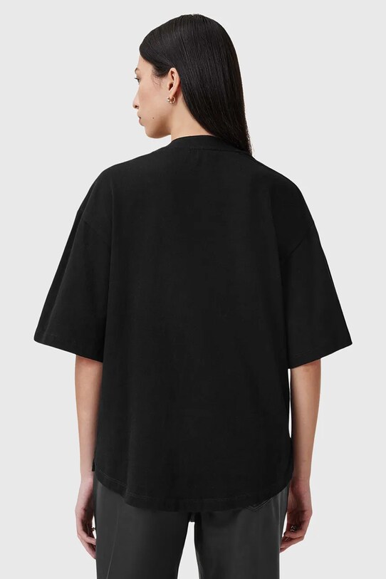 Îmbrăcăminte AllSaints tricou din bumbac FLOW EMB AMELIE W068JC negru