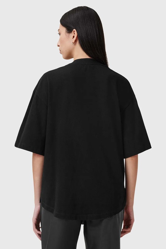 Одяг Бавовняна футболка AllSaints FLOW EMB AMELIE W068JC чорний