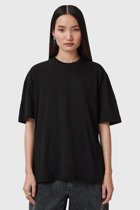 Bavlnené tričko AllSaints FUSE ETTA W071JC čierna SS25